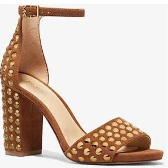 Michael Kors Suede Leela Studded Sandal. Size 6 - Picture 1 of 2